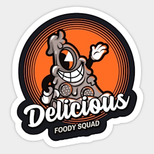 delicious foody squad Sticker